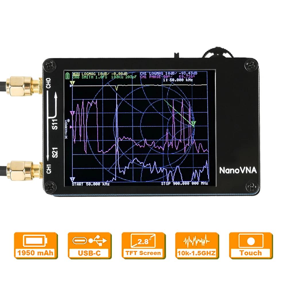 NanoVNA  Ʈũ ׳ м, SD ī  Ʈ ׽ , MF HF VHF UHF, 10KHz-1.5GHz, 5V, 120mA,  VNA